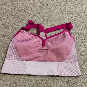 Nike Magenta & Light Pink Seamless Sports Bra